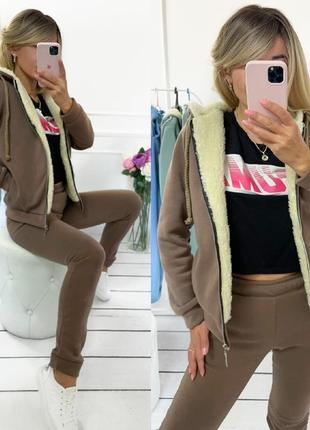 Костюм спортивный с овчиной флис