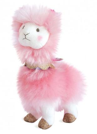 Мягкая игрушка розовая лама histoire d'ours, мягкая игрушка лама, франция