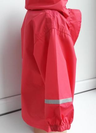 Дощовик ветровка 92 розсір на дівчинку рожева куртка7 фото