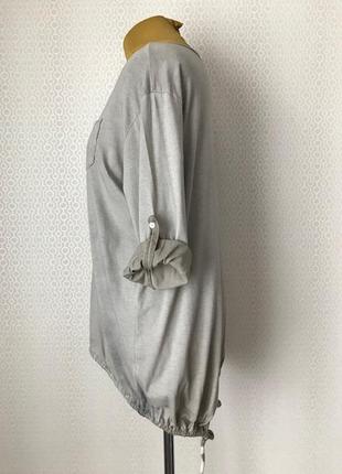 Стильний сірий лонгслив, італія, розмір укр 48-503 фото