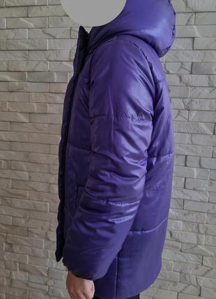 Пуховик оверсайз двухсторонній, жіноча зимова куртка4 фото