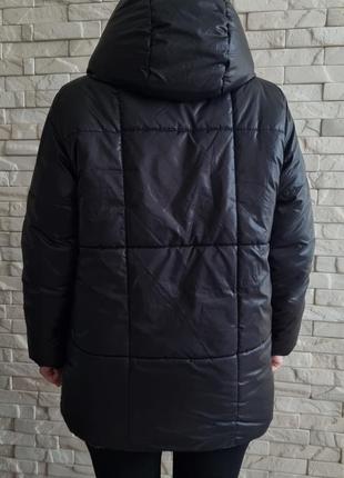 Пуховик оверсайз двухсторонній, жіноча зимова куртка5 фото