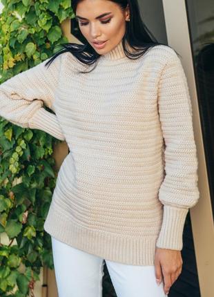 Светр в'язаний вовна один розмір