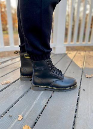 Черевики жіночі dr. martens 1460 black/ботинки женские доктор мартэнс 14603 фото