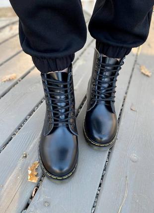 Черевики жіночі dr. martens 1460 black/ботинки женские доктор мартэнс 14607 фото