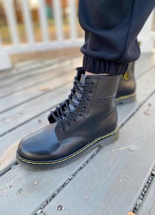 Черевики жіночі dr. martens 1460 black/ботинки женские доктор мартэнс 14602 фото