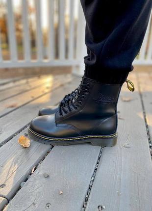 Черевики жіночі dr. martens 1460 black/ботинки женские доктор мартэнс 14605 фото