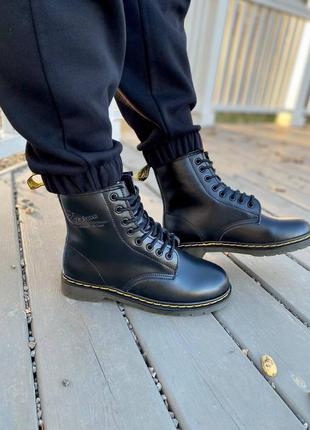 Черевики жіночі dr. martens 1460 black/ботинки женские доктор мартэнс 14606 фото