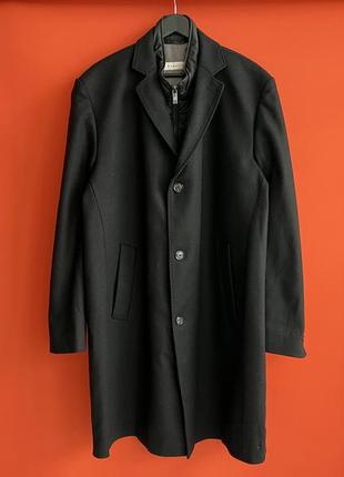 Bugatti оригинал мужское шерстяное пальто куртка размер 58 xxl 2xl б у