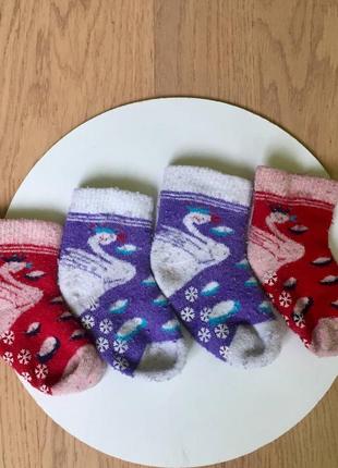 Набір теплих махрових шкарпеток на 4-5 років2 фото