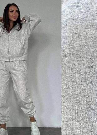 Неймовірно стильний  жіночий костюм з джогерами на флісв 😍