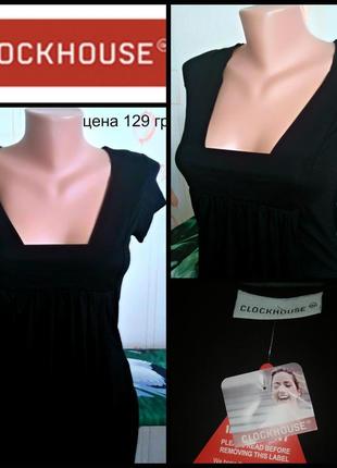 Маленькое черное платье от clockhouse, р. xs, пр-во великобритания