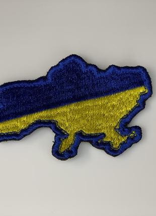 Шеврон, нашивка, патч карта україни1 фото
