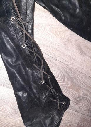 Штани чоловічі шкіряні, розмір 52 (арт 980)4 фото
