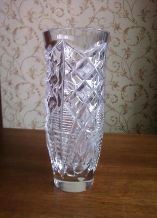 Ваза хрустальная /богемский хрусталь