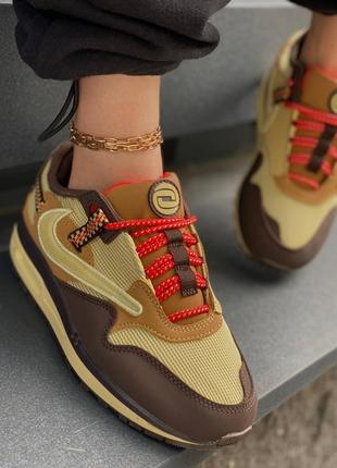 Кроссовки nike air max 87 x travis scott cactus jack baroque brown6 фото