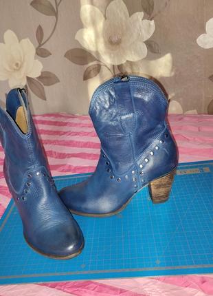 Taft ботильоны из натуральной кожи,в ковбойском стиле.