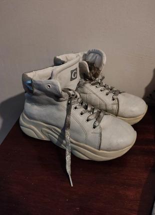 Шкіряні зимові ботінки