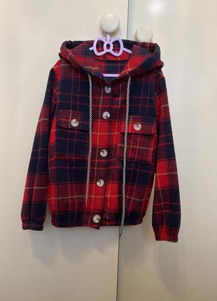 Бомбер сорочка, рубашка для дівчинки тепла худі