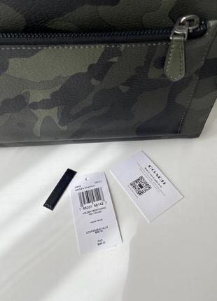 Coach holden crossbody with camo print мужская брендовая сумочка кроссбоди crossbody коач сумка коуч оригинал подарок мужу парню7 фото