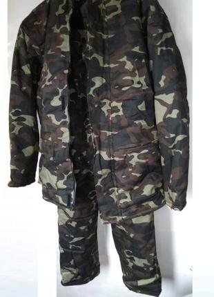 Костюм 54 розмір зимовий дубок тактичний куртка штани камуфляж для охорони та відпочинку1 фото