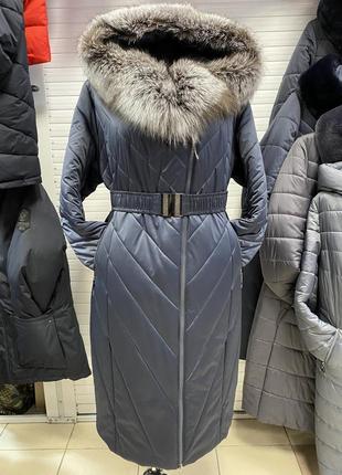 Зимнее пальто пуховик с мехом, шикарное качество,последние, большие объемы.2 фото