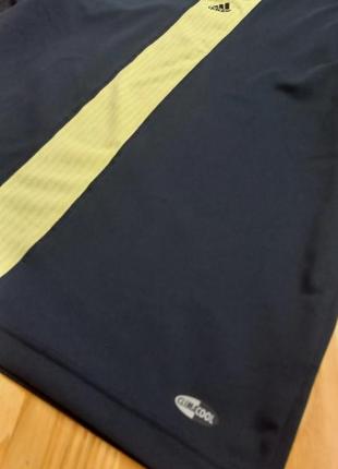 Спортивная футболка adidas / чёрная футболку с желтыми вставками  / m / кофта / футболка с коротким рукавом  /3 фото