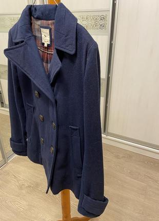 Двубортне пальто 🧥 bershka красивого синього кольору
