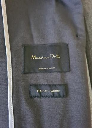 Темно-серый пиджак massimo dutti в идеальном состоянии5 фото