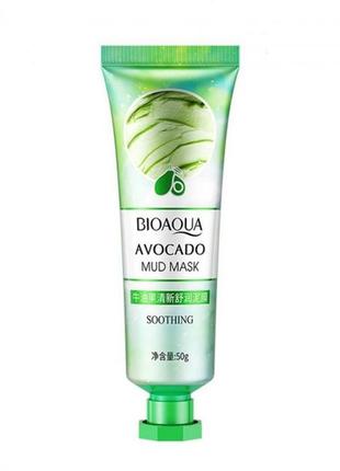 Грязьова маска з авокадо bioaqua avocado mud mask smoothing1 фото