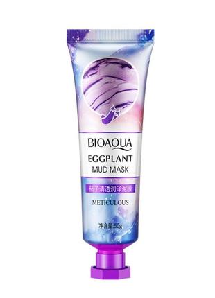 Грязьова маска з екстрактом баклажану bioaqua mud eggplant mask