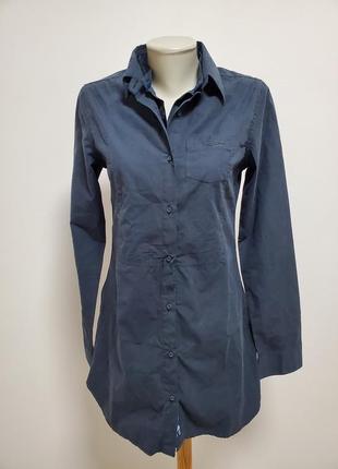 Шикарна брендова котонова блуза-рубашка подовжена2 фото