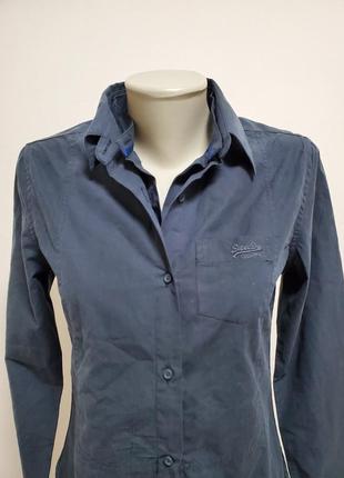 Шикарна брендова котонова блуза-рубашка подовжена3 фото