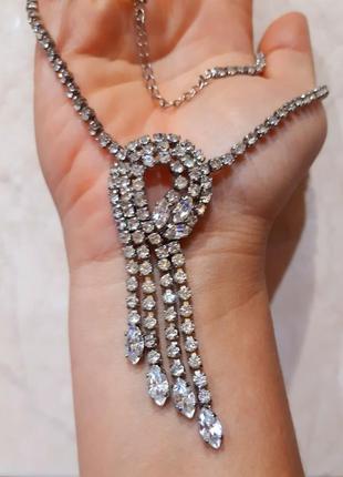 Колье камні скло 💎💍👑 американський вінтаж6 фото