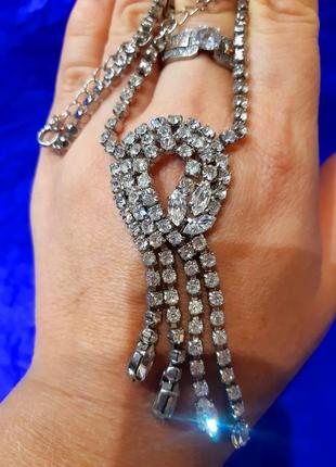 Колье камні скло 💎💍👑 американський вінтаж5 фото