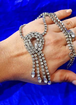 Колье камні скло 💎💍👑 американський вінтаж3 фото