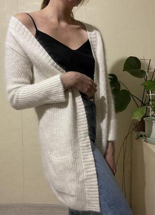 Молочний кардиган з ангоркою