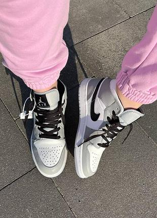 Кроссовки nike air jordan grey"white