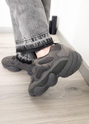 Жіночі кросівки adidas yeezy 500 black женские кроссовки адидас9 фото