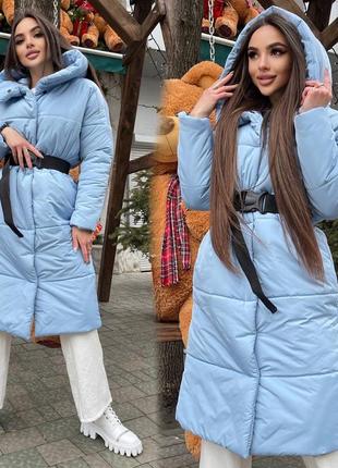 Найбільш трендовий пуховичок з капюшоном у розмірі oversize ❤️