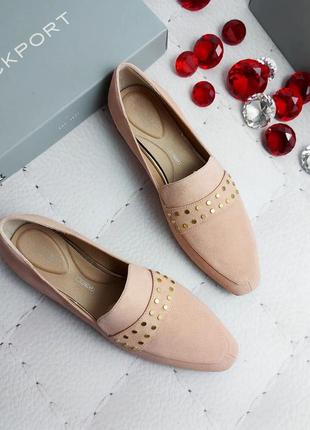 Rockport оригінал пудрові замшеві лофери