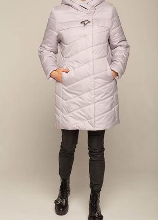 Женская куртка на весну/осень удлиненная, прямого кроя2 фото