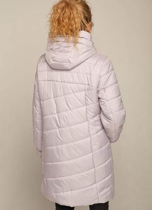 Женская куртка на весну/осень удлиненная, прямого кроя4 фото
