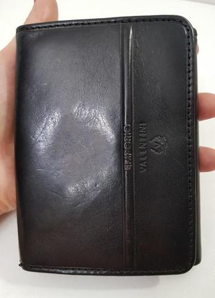 Роскошный кожаный кошелек emporio valentini италия4 фото