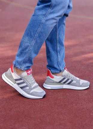Кросівки чоловічі adidas zx500 grey four/кроссовки мужские адидас zx 5003 фото