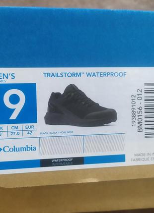 Кросівки трекінгові, тактичні columbia trailstorm waterproof 1938891-012.10 фото