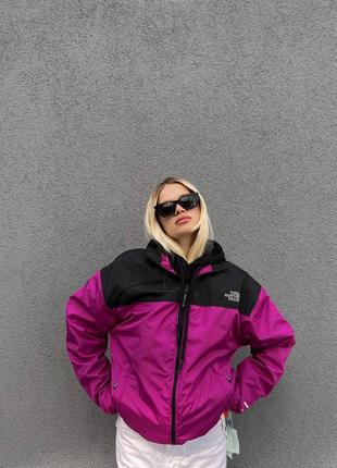 Демісезонна куртка the north face purple black.4 фото