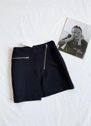 Юбка, юбочка, мини, с молниями, h&m