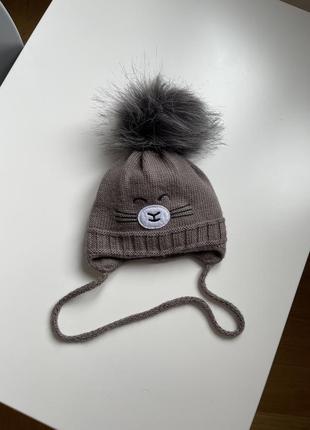 Зимова шапочка для хлопчика 42-44