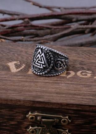Мужское кольцо печатка vikings в стиле панк1 фото